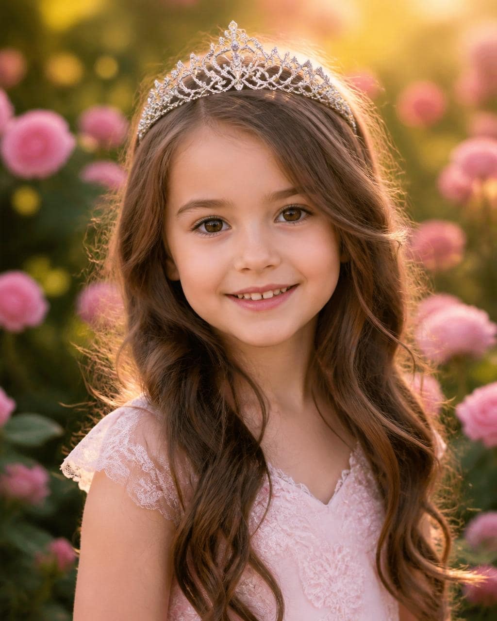 Princesa no jardim encantado